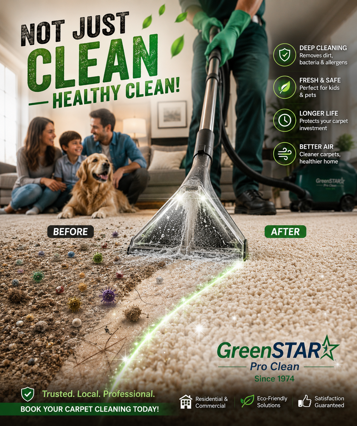 GreenStar-ProClean-HomePro-CarpetCleaning-Lake Bluff